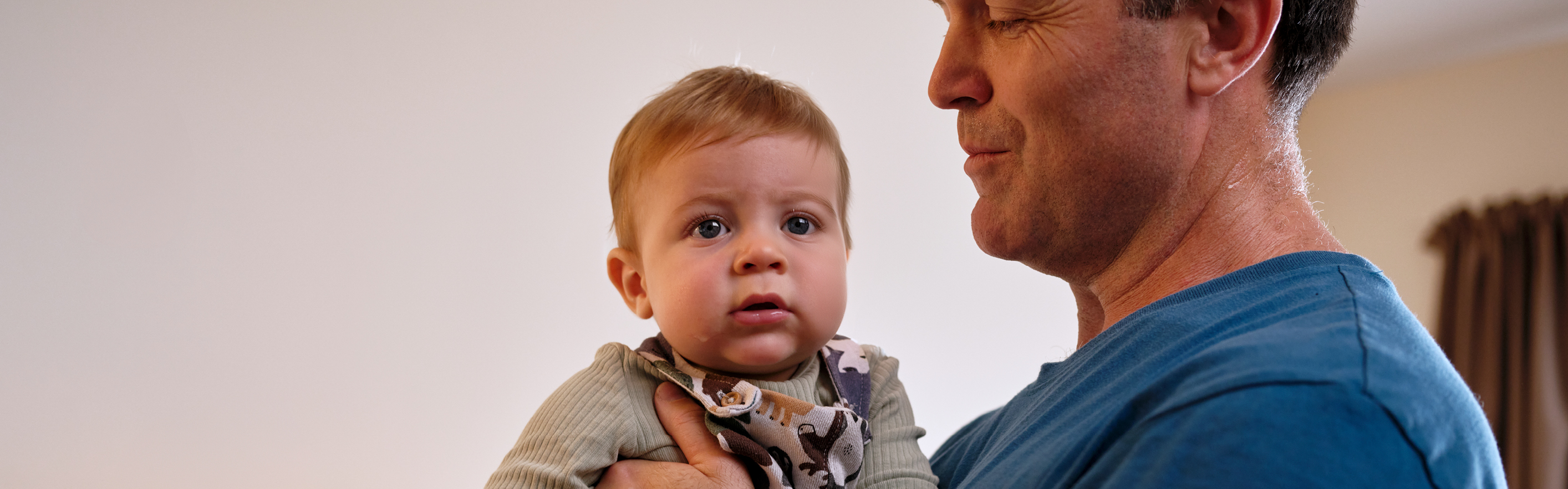 Man holding baby